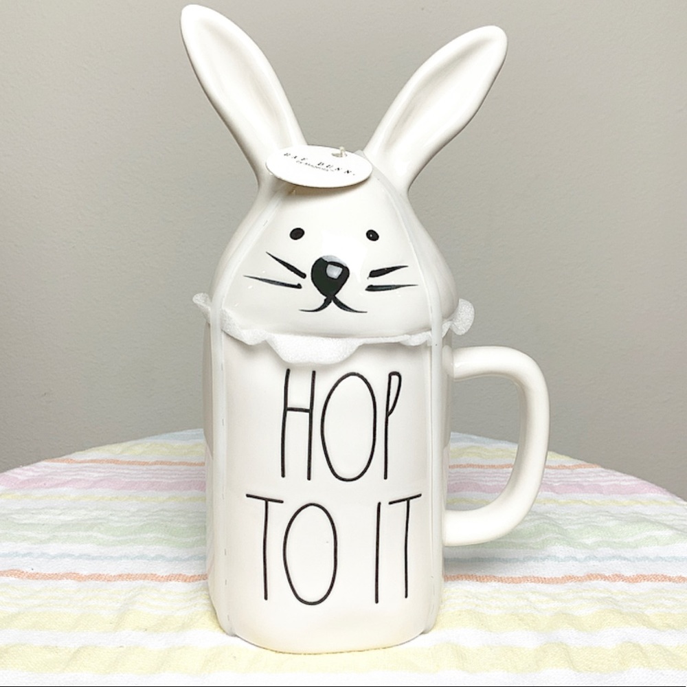 Rae Dunn Hop To It Bunny Mug 🐰